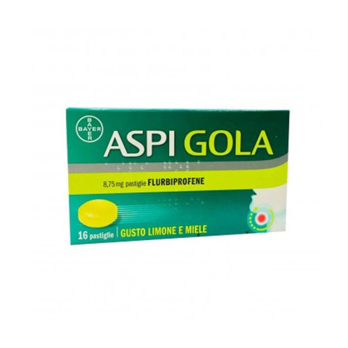 Aspi Gola 8,75 mg Flurbiprofene Gusto Miele e Limone-16 pastiglie