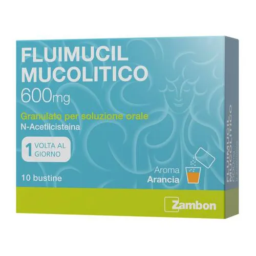Fluimucil Mucolitico 600 mg Sospensione Orale- 10 bustine