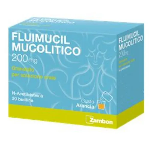Fluimucil Mucolitico Granulato Senza Zucchero 200 mg-30 bustine