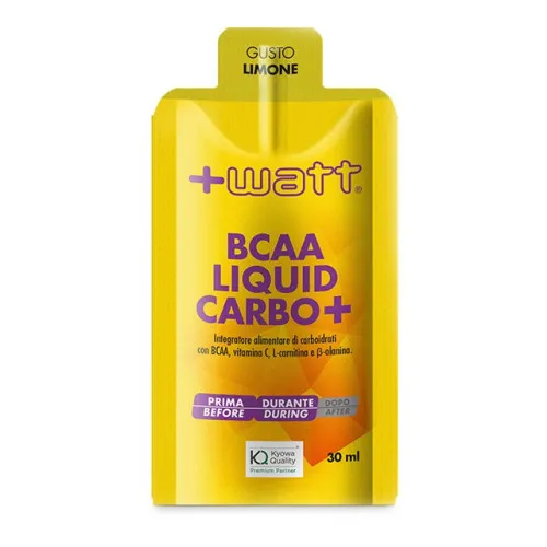 +Watt BCAA Liquid Carbo+ Gusto Limone Con Caffeina - 30 ml