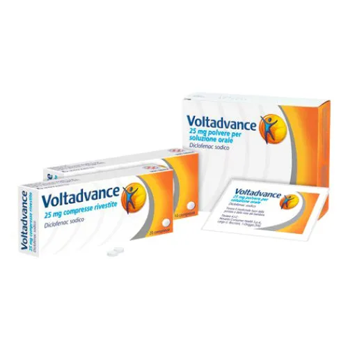 Voltadvance 25 mg Polvere per Soluzione Orale-20 bustine