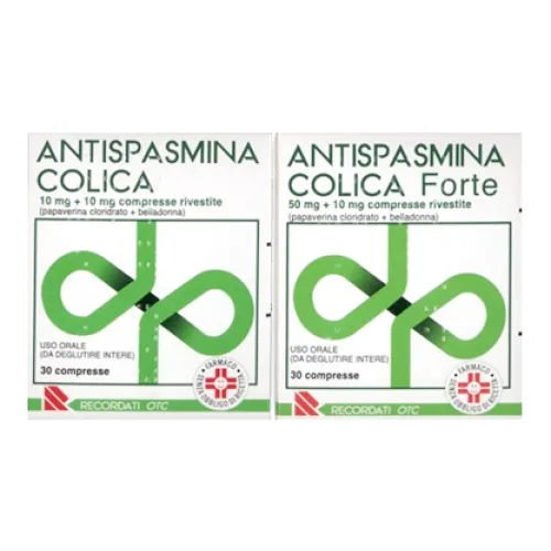 Antispasmina Colica - Forte 50 Mg + 10 Mg Compresse Rivestite 30 Compresse