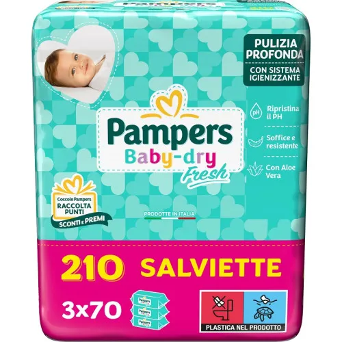 Pampers Baby Fresh salviettine-210 pezzi