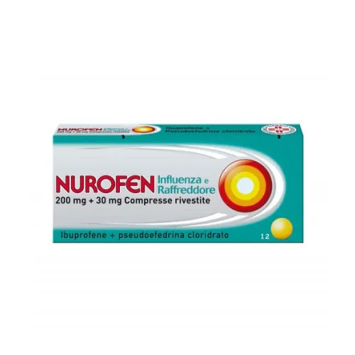 Nurofen Influenza e Raffreddore 200 mg+30 mg-12 compresse