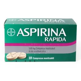 Aspirina Rapida 500 mg Acido Acetilsalicilico-10 compresse masticabili
