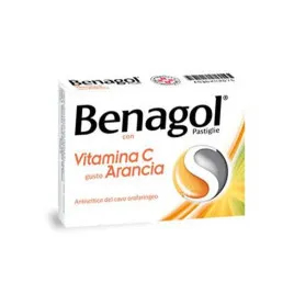 Benagol Arancia Vitamina C Antisettico del Cavo orale-16 pastiglie