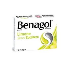 BENAGOL limone senza zucchero antisettico 16 pastiglie