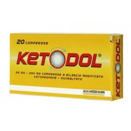 Ketodol 25 mg+200 mg-20 compresse