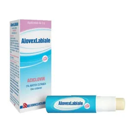 Alovex Labiale Matita Cutanea 5% Aciclovir-3 g