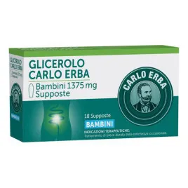 Carlo Erba Glicerolo 1.375 mg Bambini-18 supposte