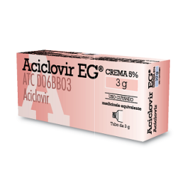 EG Aciclovir Crema Dermatologica 5%-3 g