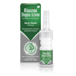 Rinazina Doppia Azione 0,5 mg/ml+0,6 mg/ml Spray Nasale-10 ml