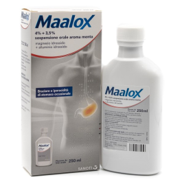 Maalox Plus Sospensione Orale Antiacido Gusto Menta-250 ml