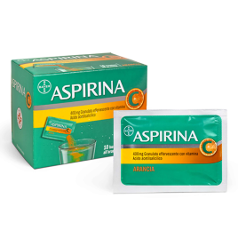Aspirina con Vitamina C 400 mg+240 mg-10 bustine effervescenti