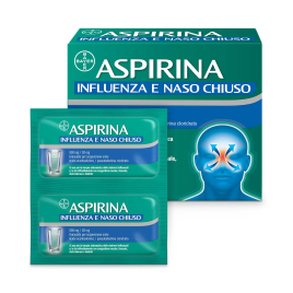 Aspirina Influenza e Naso Chiuso Sospensione Orale 500 mg+30 mg-20 bustine