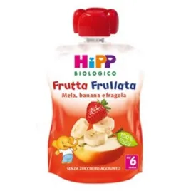 Hipp Bio Frutta Frullata Mela Banana Fragola.-90 g