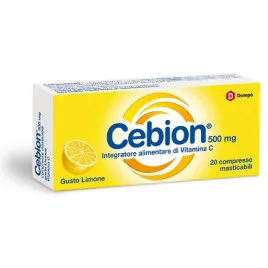 Cebion Integratore Vitamina C 500 mg Gusto Limone-20 compresse masticabili