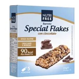 Nutrifree Barrette special flakes al cioccolato-5x24,8 g