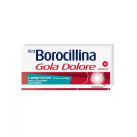 Neoborocillina Gola Dolore 8,75 mg Gusto Menta Senza Zucchero-16 pastiglie