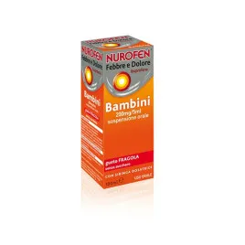 Nurofen Influenza Dolore Bambini 100 mg/5 ml Fragola Senza Zucchero-150 ml
