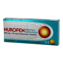 Nurofen Influenza e raffreddore 200 mg+30 mg-24 compresse