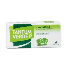 Tantum Verde P Menta benzidamina cloridrato 3 mg -20 pastiglie