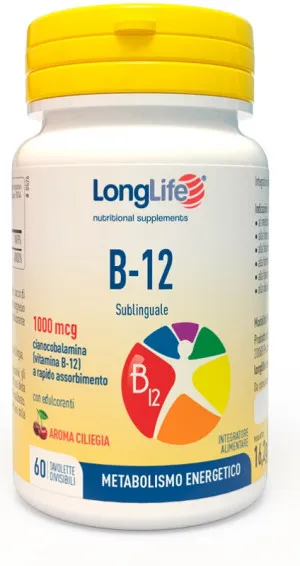 LONGLIFE B12 1000MCG 60TAV